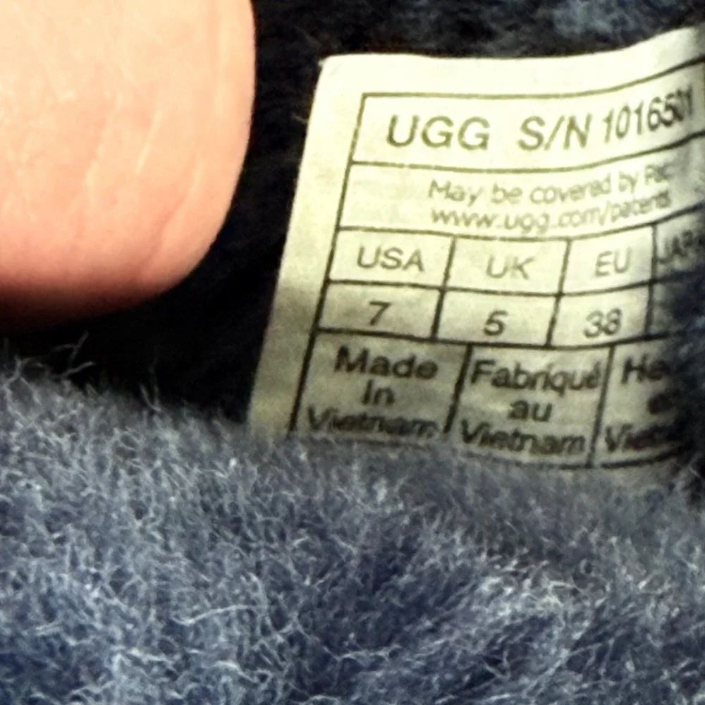 UGG Custom Bailey Bow II Grey Suede Sheepskin Boots 1016501 Womens 7